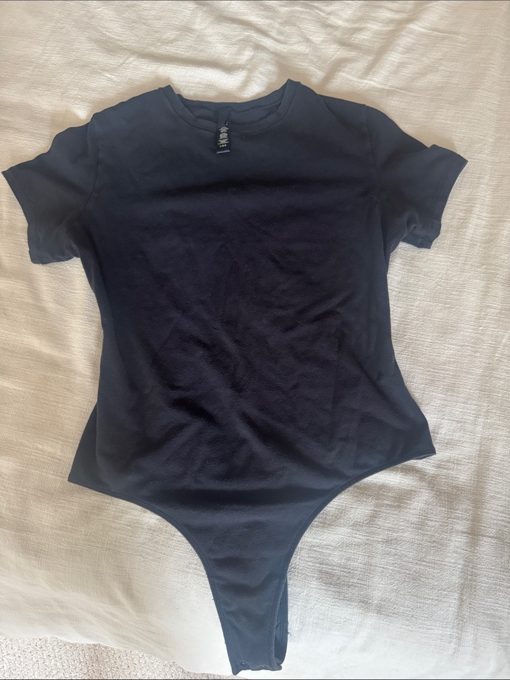 SKIMS Classic Black One-Piece Bodysuit